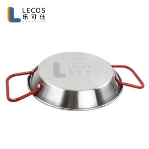 Venta al por mayor personalizado Camping Gathering Alicante Cooking Serving Pan Set grande tradicional valenciana de acero inoxidable Paellera Pan - Product Image 5
