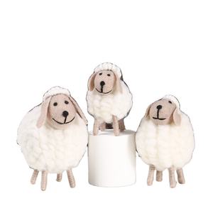 Modern Nordic Style Wool <b>Felt</b> Little Sheep Display Piece Ins <b>Christmas</b> Tree <b>Ornament</b> Decoration and Desktop Accessory - Product Image 4