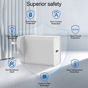 อะแดปเตอร์ชาร์จเร็ว PD 20W ราคาประหยัด สำหรับ iPhone ของ Apple แบบเสียบผนัง UK - Product Image 5