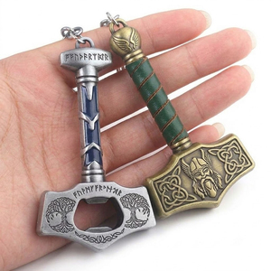 Llavero de Aleación de Zinc con Logotipo Personalizado del Martillo de <span class=keywords><strong>Thor</strong></span>, Inspirado en los Héroes de <span class=keywords><strong>Hulk</strong></span> <span class=keywords><strong>y</strong></span> los Vengadores, Regalo Duradero - Product Image 3