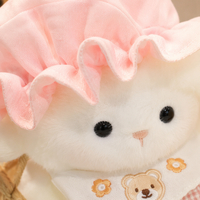 Boneka Domba Bayi - Boneka Domba Lembut dengan Pakaian yang Dapat Dilepas dan Topi Tidur