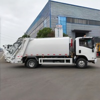 Camion compacteur de déchets ISUZU 4x2 à chargement arrière 8 m³ Diesel Manuel Télécommandé Véhicule de collecte des ordures LHD RHD en option