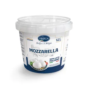 High Quality Made In Italy Mozzarella Fresh Cheese 100% Italian Milk 1Kg For Export Suitable For Vegetarian