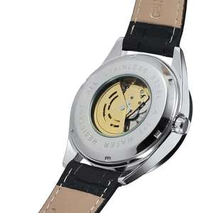 Montre mécanique lumineuse <span class=keywords><strong>de</strong></span> haute qualité pour homme T-WINNER AL564970044124, bracelet en cuir, boîtier en alliage, cadran <span class=keywords><strong>de</strong></span> 44,5 mm, résistante à <span class=keywords><strong>l</strong></span>'eau - Product Image 4