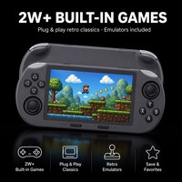 Console de jeu portable Android rétro classique, écran HD de 4,5 pouces, double joystick, lecteur de jeux d'arcade, jeu portable