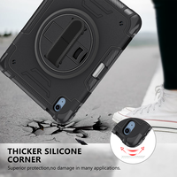 360 Derece Dönebilen Darbeye Dayanıklı Ağır Hizmet Tipi Sağlam Tablet Kılıfı iPad 11. Nesil 2025 A16 Kılıfı iPad 10. Nesil 10.9 inç Darbeye Karşı Koruyucu