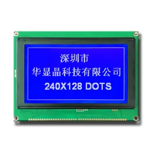 240x128 graphic lcd module blue-white