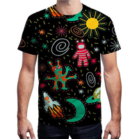 Camisetas de Diseñador Unisex de Colores Vivos para Atuendos Casuales, Camisetas para Hombre, Camisetas Pro Club, Camisetas con Impresión por Sublimación