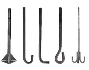 สมอเรือสกรูยึดพื้นเหล็กกล้าคาร์บอนสลักเกลียวความยาว50มม. Grade8.8แบบธรรมดา7-รูปร่าง9-รูปร่าง - Product Image 6