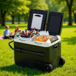 Réfrigérateur-congélateur portable Remaco Overlanding Gear 12V à double zone, contrôle par application, batterie intégrée, en plastique, 40/50/60L, <span class=keywords><strong>pour</strong></span> voiture, <span class=keywords><strong>camping</strong></span>-<span class=keywords><strong>car</strong></span>, camion - Product Image 1