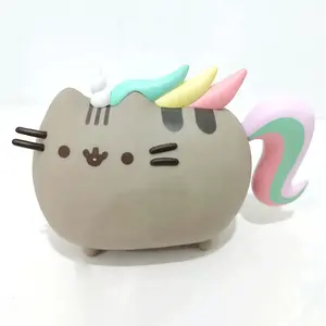Oem Custom Machen Sie Ihr eigenes Geschenk Home Decoration Pvc Abs Art Figur Spielzeug Big Face Cat Cute Vinyl Toy