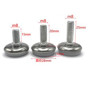 Stainless Steel <b>Adjustable</b> Feet M6 M8 Heavy Duty For Office Furniture <b>Table</b> <b>Legs</b> - Product Image 2