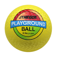 Ballon de terrain de jeu gonflable bleu très vendu, 8,5 pouces, en caoutchouc, certifié ISO9002, option de logo personnalisé pour les sports scolaires