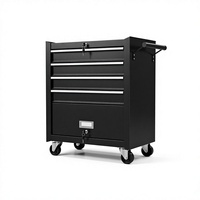 Chariot d'atelier mobile multi-niveaux robuste pour outils de réparation automobile, avec tiroirs pour quincaillerie et pièces, capacité 300 kg