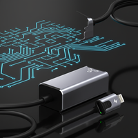 Kabel Eksternal Berkabel 50cm untuk iPhone iPad Lighting ke RJ45 10/100Mbps Ethernet Adapter DAFEI-982 Tersedia