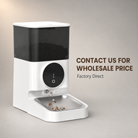Distributeur automatique de nourriture pour animaux de compagnie intelligent à commande à distance par application, grande capacité de 4 L, pour chats et chiens, vente chaude