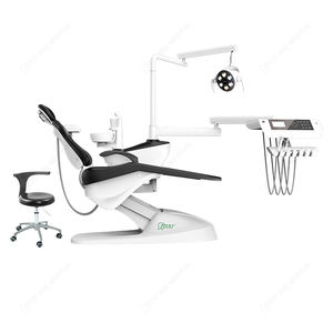 Nuevo diseño del fabricante, equipo <span class=keywords><strong>dental</strong></span> eléctrico, silla, cojín de asiento de PU, hecho de acero metálico con componentes de plástico integrales - Product Image 1