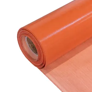 中国制造耐高温阻燃芳纶硅胶布防火面料
