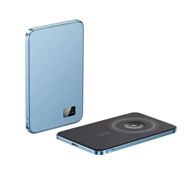 Magnetic 5000mAh 10000mAh Digital Display Fast Charging Aluminum Alloy Case Power Bank