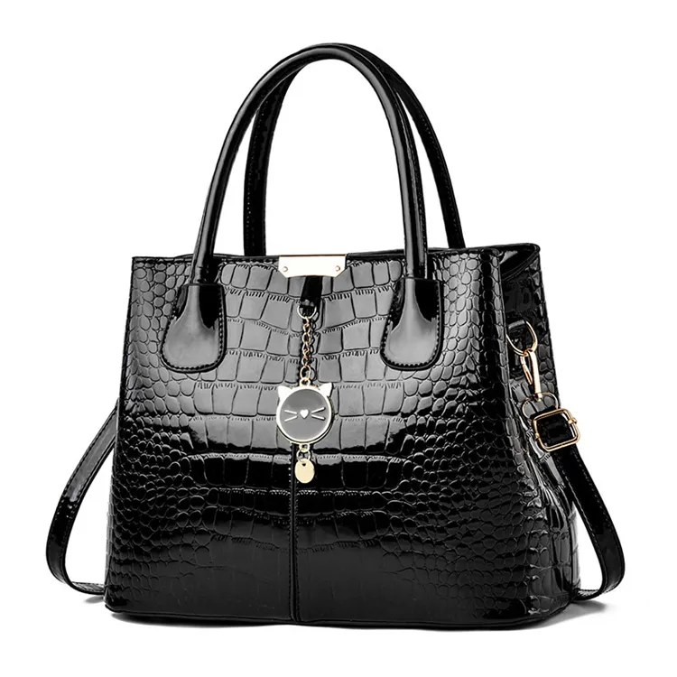 2024 novidades em bolsas de mão femininas elegantes de cor preto mulit de marca própria, fornecedores de boa qualidade e preço