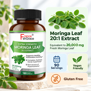 Suplemento Dietético Shecome de Moringa, Apoyo Antioxidante, Protección del Sistema Cardiovascular para Adultos, 180 Cápsulas de Hoja de Moringa - Product Image 2