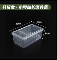 Boîte d'élevage amphibie étendue pour reptiles vivants tels que les ver à soie, les araignées, les grenouilles cornées, les serpents, les lézards et les escargots