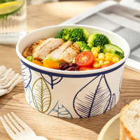 Usine XIELI en Indonésie, bols à salade en papier biodégradable jetables et compostables, écologiques, pour les fournitures de fête, usage quotidien