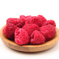 Frambuesas Rojas orgánicas de alto estándar, frutas de emergencia liofilizadas enteras, frutas congeladas exóticas, bayas, aperitivos de frambuesa