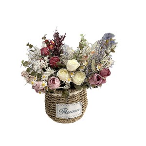 Usine de fleurs artisanales Meiyu, fleurs séchées, couleurs d'automne, soie, décoration de mariage, décoration de la maison - Product Image 4