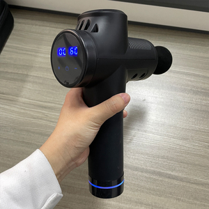Handheld Touchscreen Carbon Silent Booster Impact Flow Percussion Faszien verstellbare Kraft gun <span class=keywords><strong>Massage</strong></span> pistole