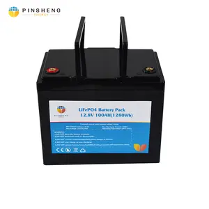 Batterie lithium LifePo4 12V 24v 100ah, avec cellules cylindriques, pour le stockage de l'énergie, de voiture