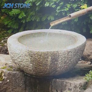 Bol à eau décoratif <span class=keywords><strong>en</strong></span> <span class=keywords><strong>pierre</strong></span> de granit naturel G603 G682 pour la maison et le jardin - Product Image 1