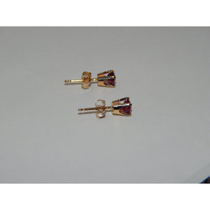 ต่างหูทอง14K & โกเมน rhodalite - Product Image 2