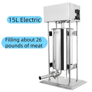 Potente Equipo para Restaurantes, Máquina Eléctrica para Rellenar Embutidos, Máquina Automática para Hacer Salchichas de 15L, Máquina Vertical para Rellenar Salchichas - Product Image 4