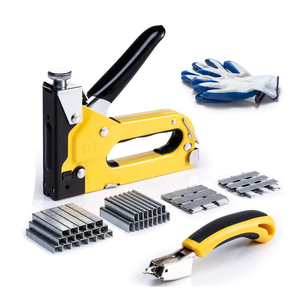 Juego de <span class=keywords><strong>grapadora</strong></span> neumática manual 4 en 1, 3000 grapas, motor sin escobillas de acero inoxidable <span class=keywords><strong>para</strong></span> carpintería, decoración, fijación de cables, GS - Product Image 1