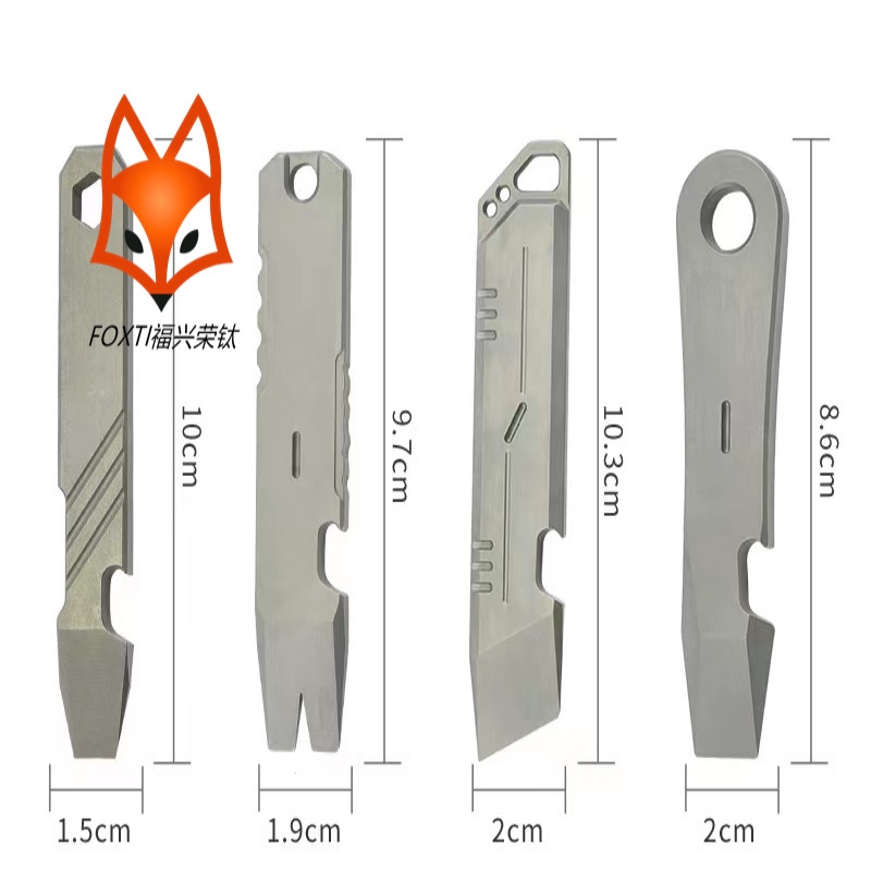 GR5 grado 5 lega di titanio edc pry bar campeggio multi strumento gadget cacciavite multi-funzione piede di porco bottiglia/scatola apriscatole