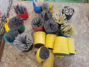 Hizar hesl1 Antique fickert mài bàn chải silicon carbide đánh bóng bàn chải cho đá granit và đá cẩm thạch đá máy móc - Product Image 4