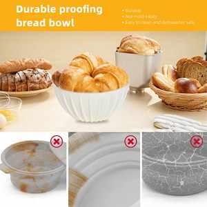 5 Inch Food Grade <b>Silicone</b> Non-Stick Proofing Basket for Mold Dough Rising Proofer Bowl Baking Oven Safe Dishwasher Safe - Product Image 3