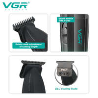 Tondeuse à cheveux professionnelle VGR V-906, machine à couper les cheveux 9000 tr/min, tondeuse électrique pour barbier, tondeuse à cheveux rechargeable en métal pour hommes