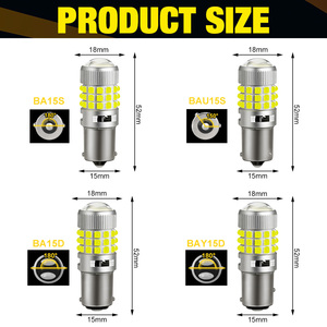 Ampoules LED de clignotants et feux arrière de voiture 1157 1156 BA15S BAU15S BA15D BAY15D 3156 3157 7440 7443 42SMD <span class=keywords><strong>3030</strong></span> - Product Image 5
