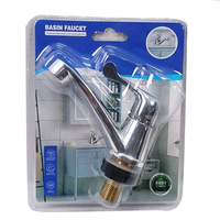 Robinet de lavabo 1/2 raccord fileté plastique ABS seulement robinet de lavabo de salle de bain froid robinet d'eau