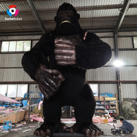 Modelo de Estatua de Gorila Animatrónico de Tamaño Real para Exteriores, Disfraz de Godzilla, Accesorios para Parques de Atracciones