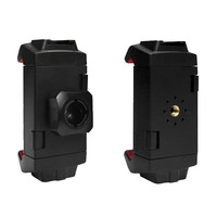 Evrensel 65-230mm çift çekme cep klip tutucu tripod bağlama aparatı 14 konu pad telefon tutucu kelepçe vida tablet tutacağı