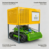Robot de nettoyage de boues à couple élevé pour le dragage des fosses d'évacuation des effluents des usines chimiques