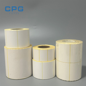 Étiquette thermique directe certifiée FSC de qualité supérieure, 100x150 mm, 4x4 pouces, 130 g/m², blanche, pour colis express, étiquette thermique en accordéon 4x6 - Product Image 1