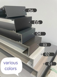 Porte de bureau en verre et aluminium, simple, en verre trempé, à charnières, sans rail, durable, sur mesure, pour cloisonnement, gain de place - Product Image 2