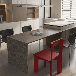 Dalles en pierre frittée grand format 12 mm, aspect terrazzo, pour comptoirs de cuisine intérieurs, dalles en porcelaine frittée - Product Image 4