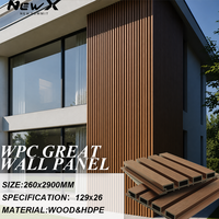 Panneaux et planches muraux extérieurs imperméables et ignifuges, texture bois, panneaux muraux WPC pour revêtement mural et de plafond