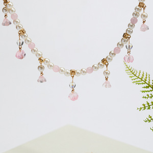 Collar Hanfu con perlas, estilo antiguo, dinastía Song, dinastía Tang, elementos <span class=keywords><strong>Han</strong></span>, accesorios de verano, nuevo estilo chino. - Product Image 4