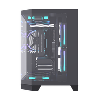 ALSEYE High Quality Computer Case Ocean-3-B Black Color PC Case With Glass Window